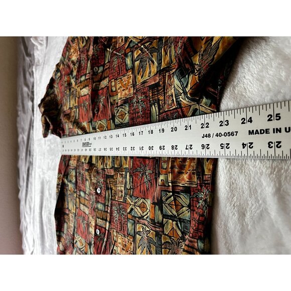 Vintage 80s Tori Richard Mens Button-Up Hawaiian Shirt Medium Tropical Abstract - Picture 6 of 8